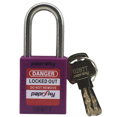 LOCKOUT SAFETY PADLOCKS Purple PS LOTO PPR-38